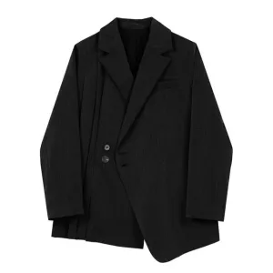Long Sleeve Loose Ruched Lace Up Suit Female Clothing