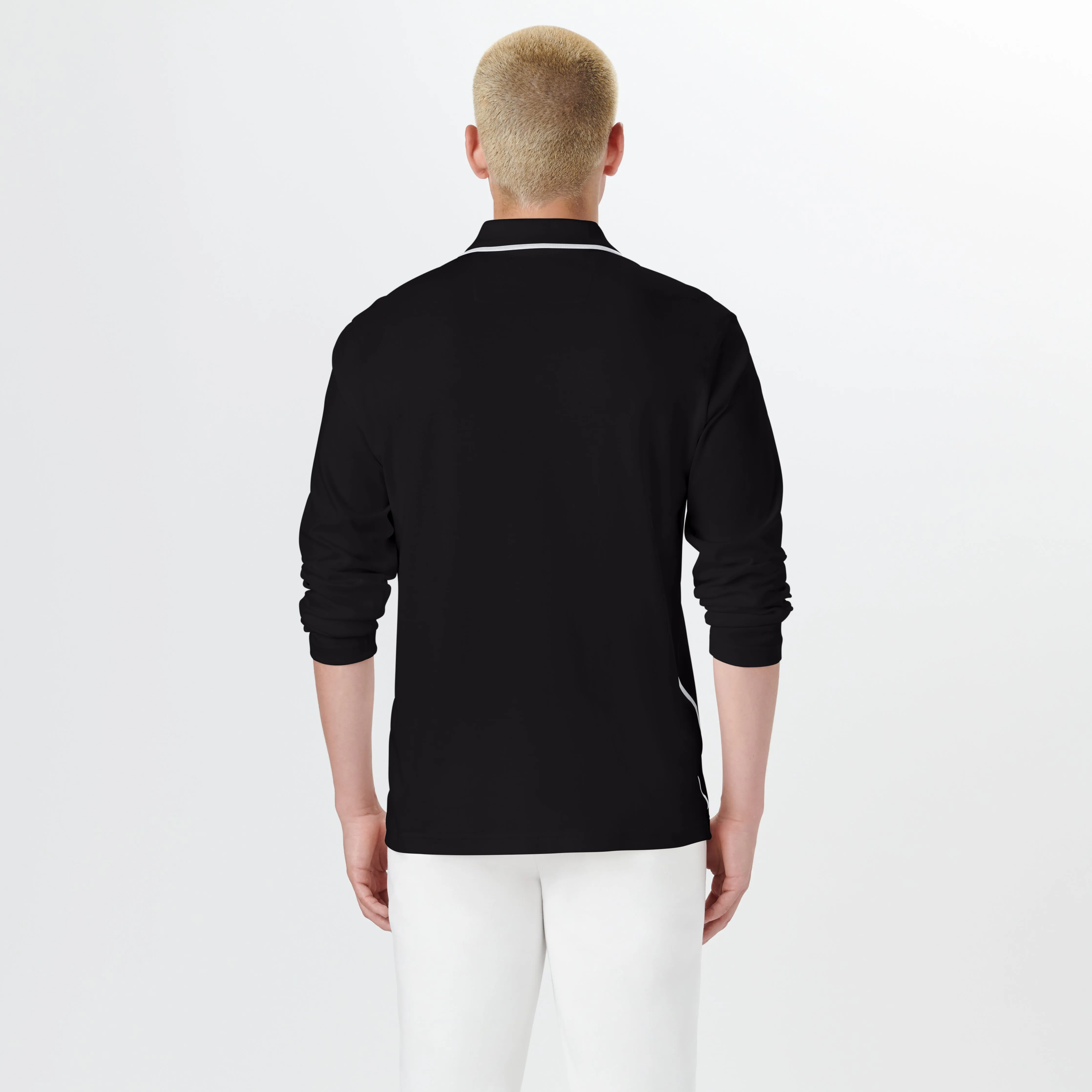 Long Sleeve Quarter Zip Polo
