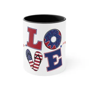 Love Accent Coffee Mug, 11oz