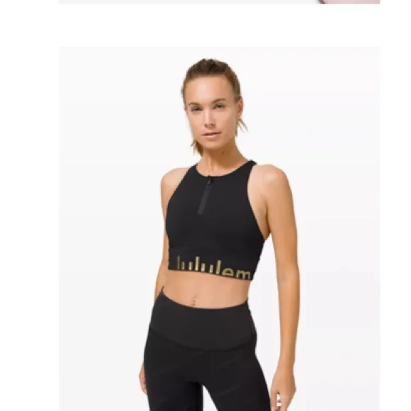 lululemon Gold edition white bra