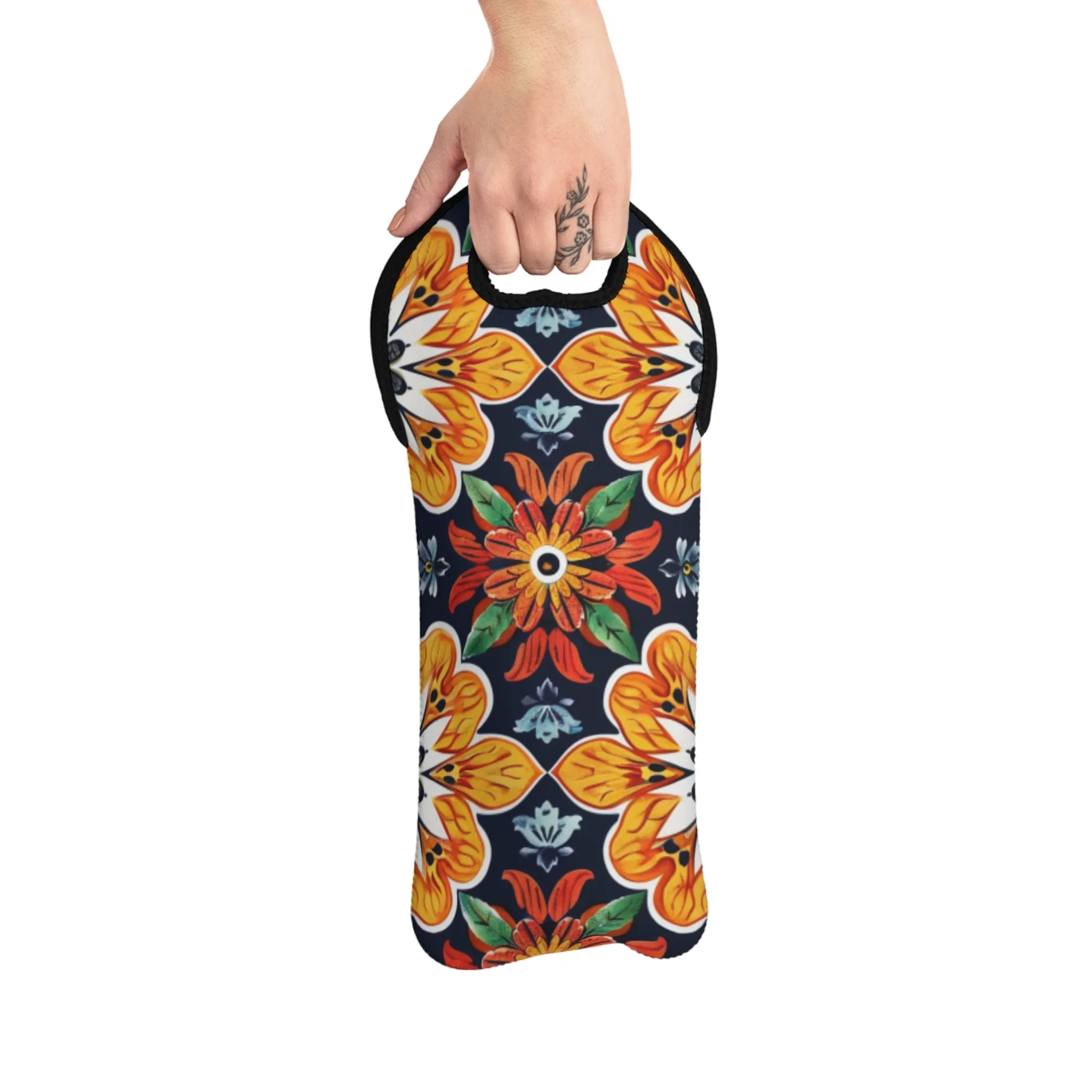 M Pat 3 Wine Tote Bag