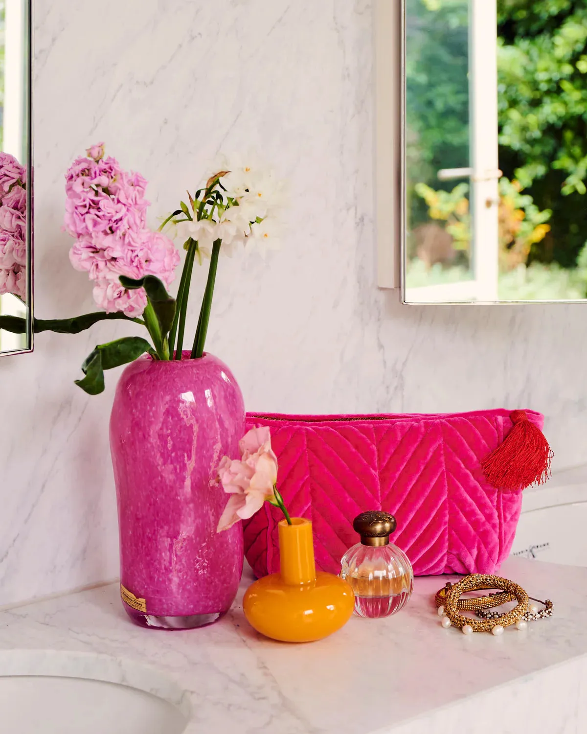 ME AND YOU VELVET TOILETRY BAG