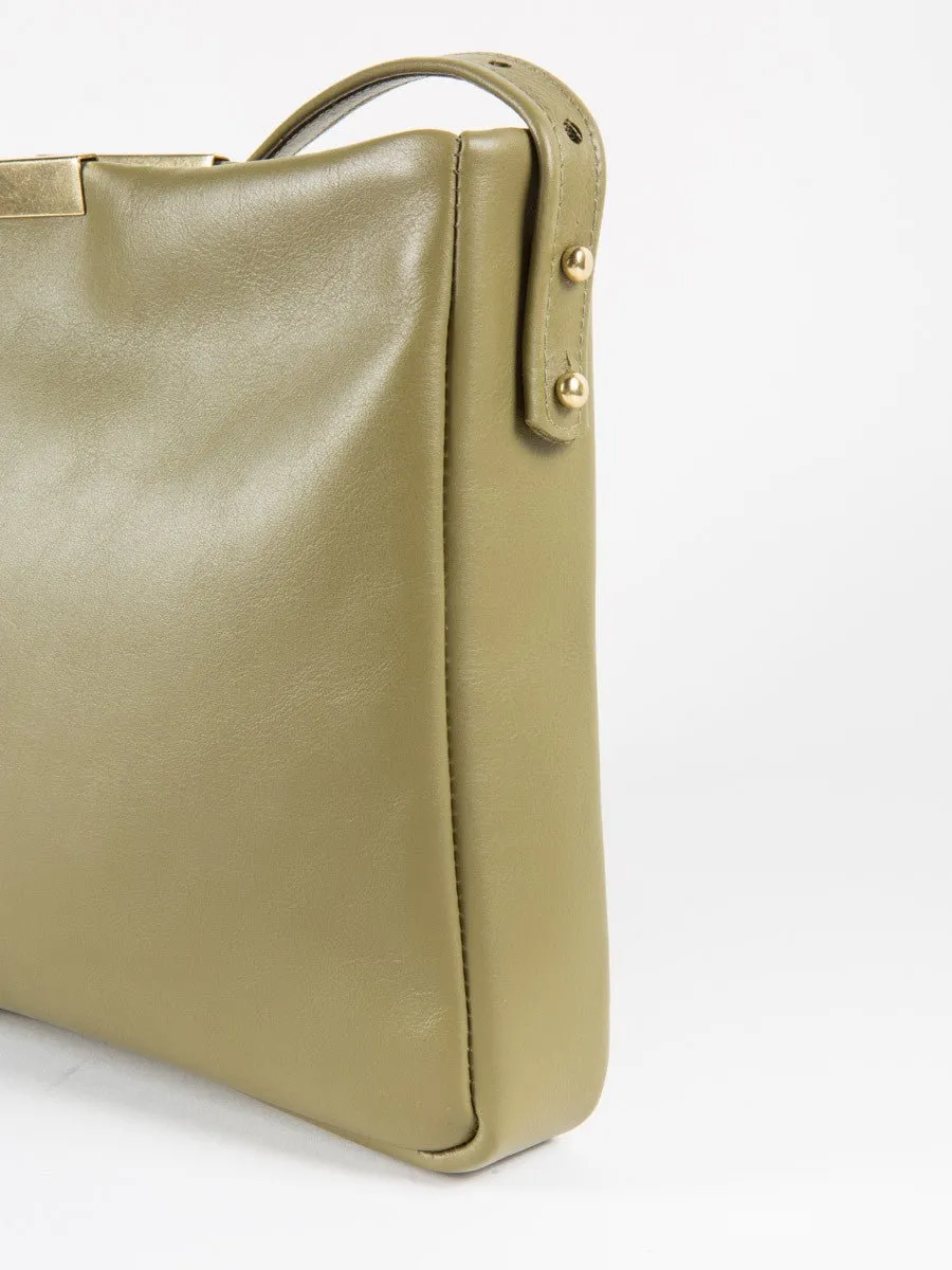 meena book bag - olive