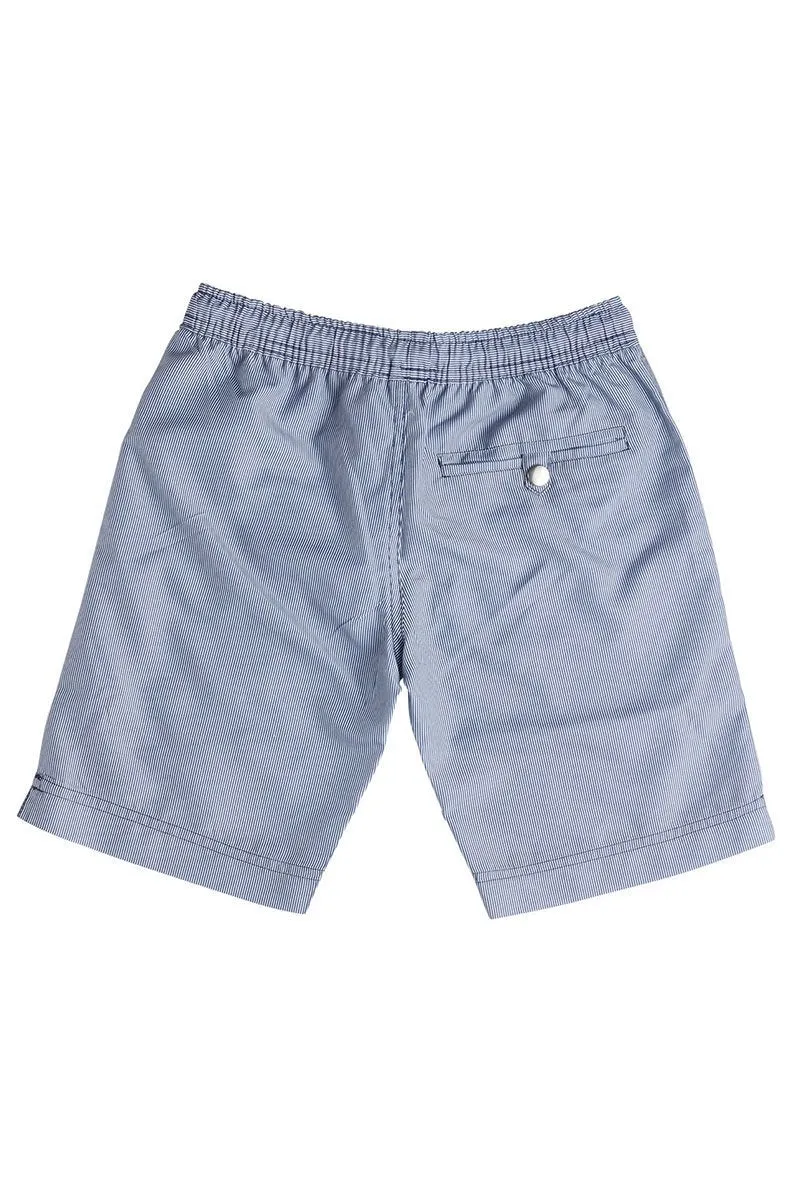 Men's Board Shorts In A Royal Blue Stripe