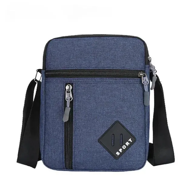 Men's Messenger Bag Crossbody Shoulder Bags Men Small Sling Pack For Work Business Waterproof Oxford Packs Satchel Purse
