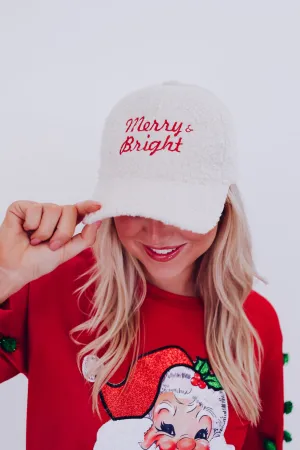 Merry & Bright Sherpa Cap - Cream