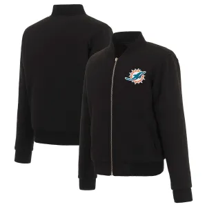 Miami Dolphins Ladies Reversible Fleece Jacket