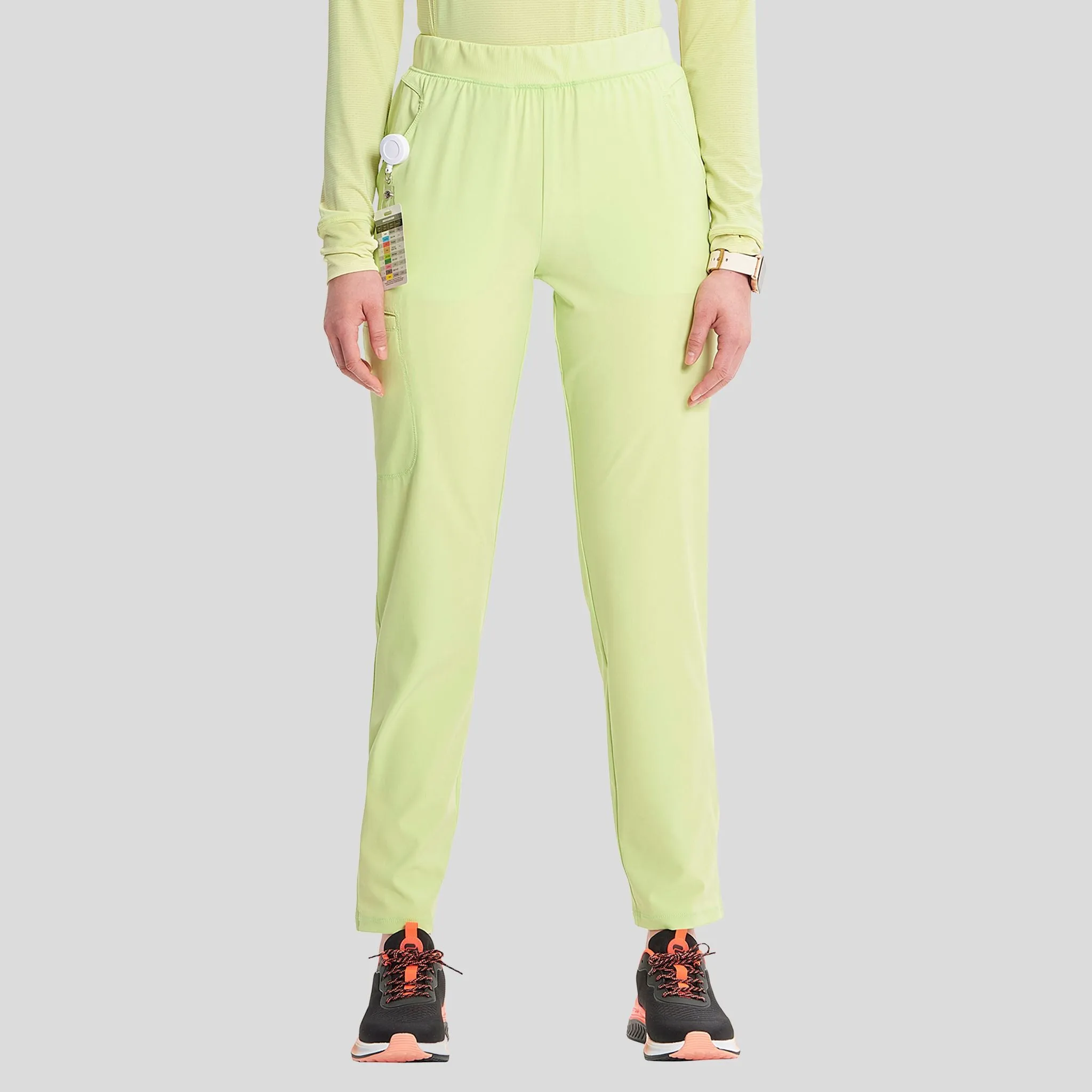 Mid Rise Pull-on Tapered Leg Cargo Pant | Green Energy