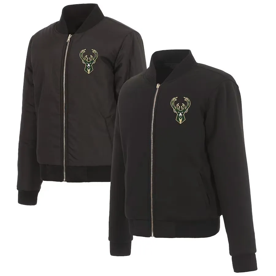 Milwaukee Bucks Ladies Reversible Fleece Jacket