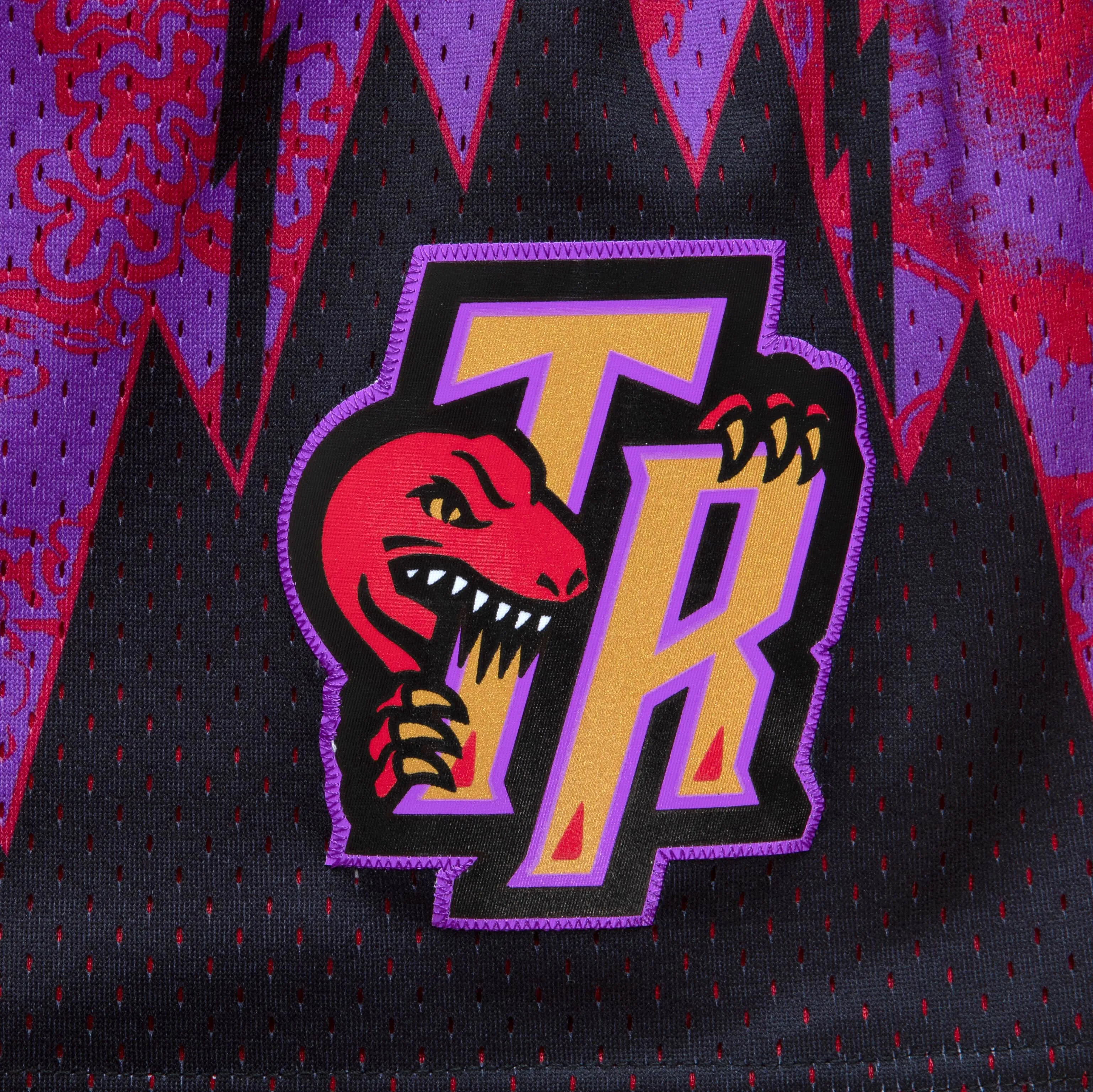 Mitchell & Ness Men NBA Toronto Raptors CNY 4.0 Swingman Short Red Purple PFSW1249TRA98RL