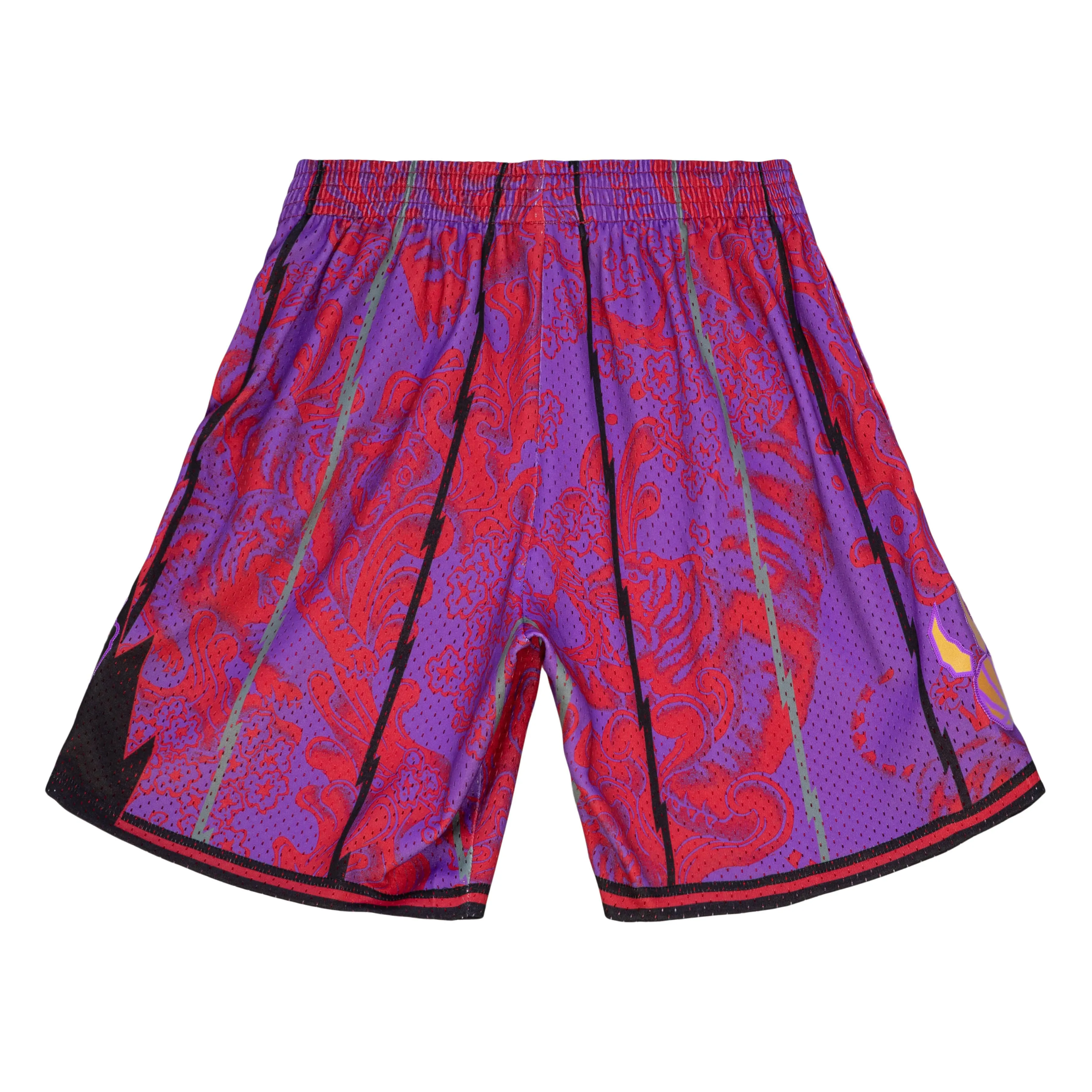 Mitchell & Ness Men NBA Toronto Raptors CNY 4.0 Swingman Short Red Purple PFSW1249TRA98RL