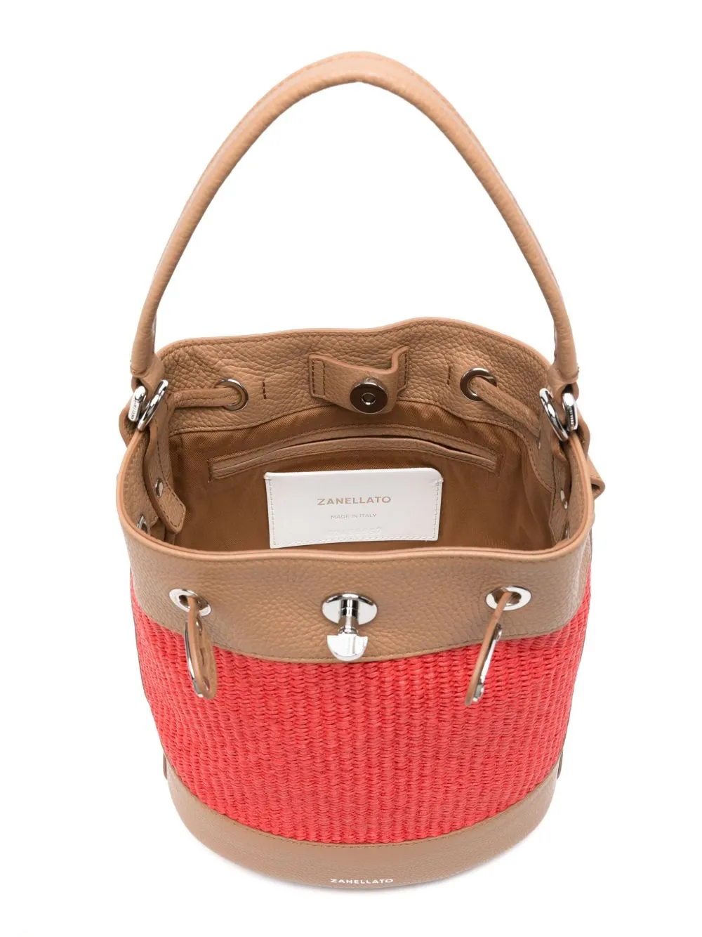 Mondà vimini small bucket bag