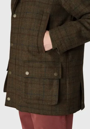 Moss Check Waterproof Country Coat