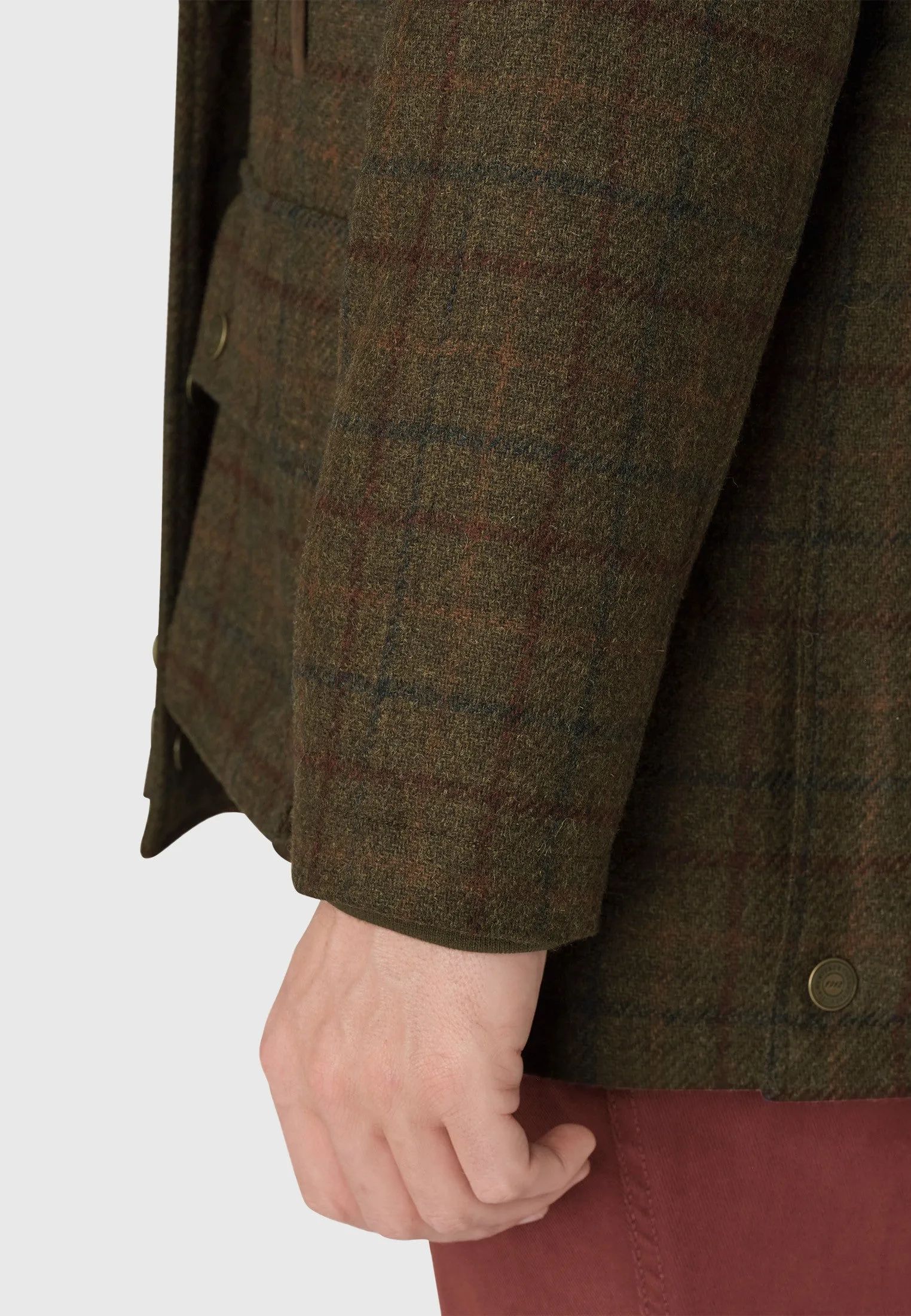 Moss Check Waterproof Country Coat