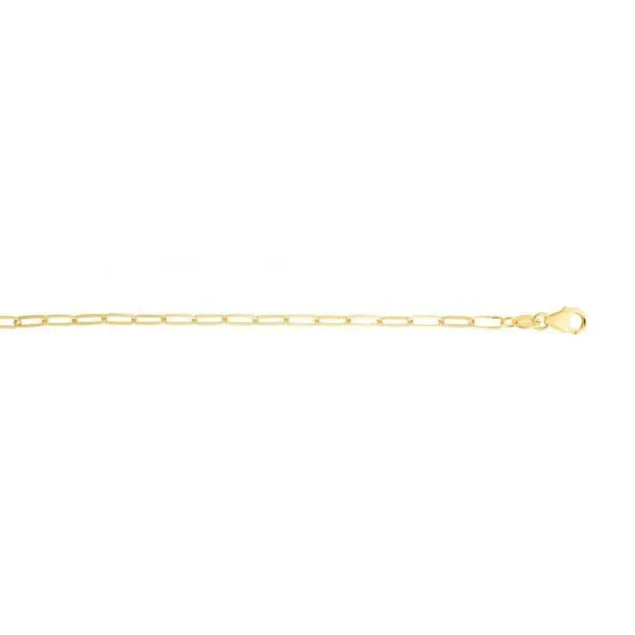 Mountz Collection Paperclip Link Chain in 14K Yellow Gold