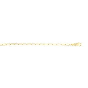 Mountz Collection Paperclip Link Chain in 14K Yellow Gold