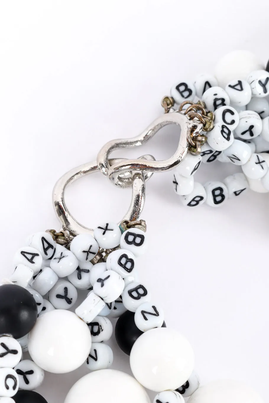 Multistrand Letter Bead Necklace