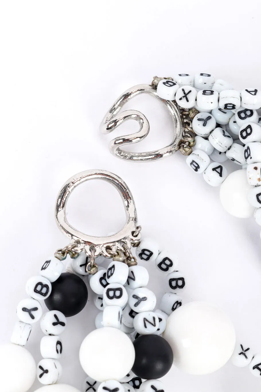 Multistrand Letter Bead Necklace