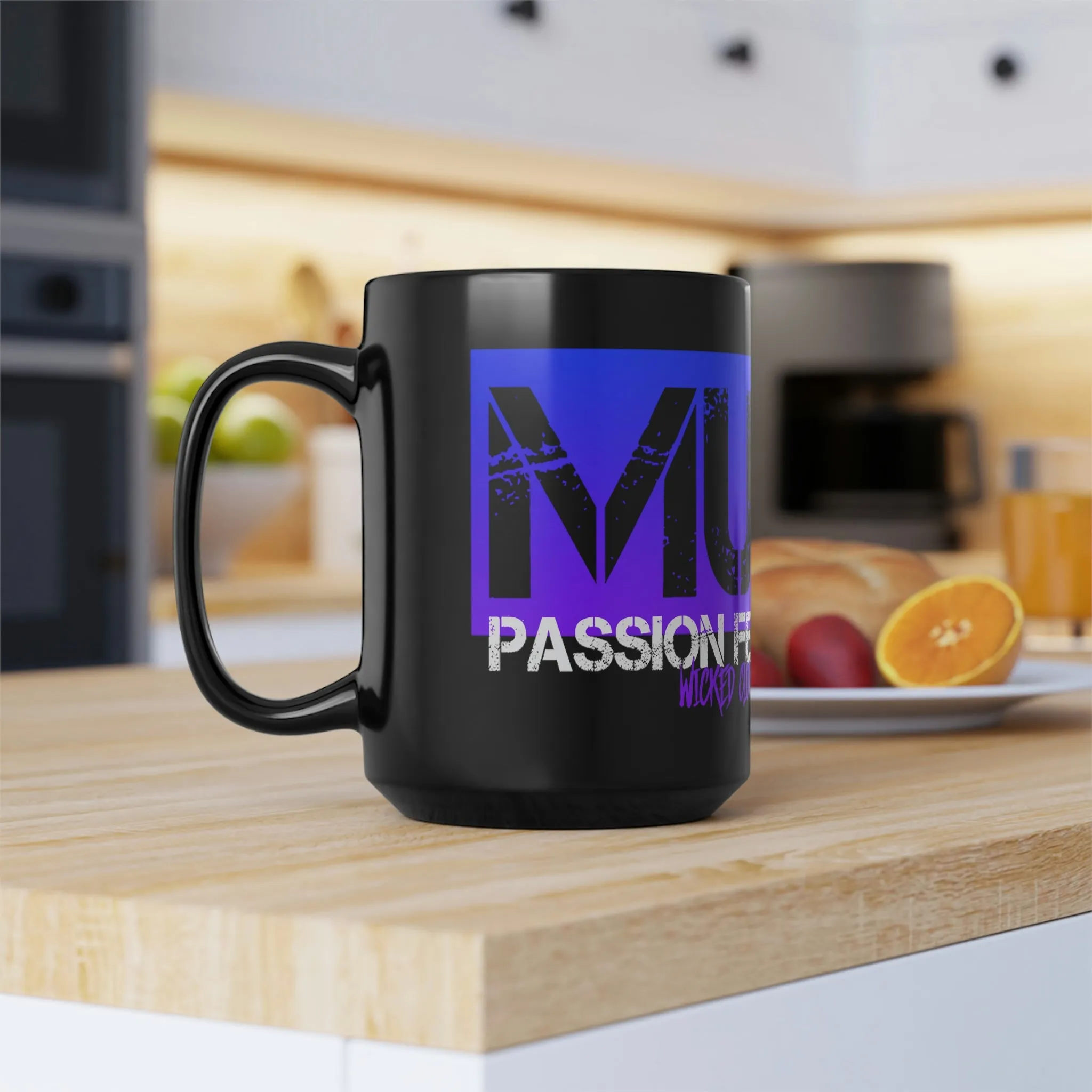 Music Passion Feeds My Soul Ocean/Black Mug
