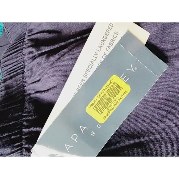 Napa Valley 24W Navy Blue Maxi Skirt Prairie Pockets Rear Close NWT RV $48