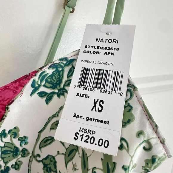 Natori Pajama Pant XS Pink Asian Inspired NWT