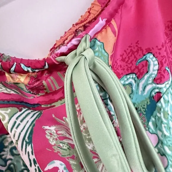Natori Pajama Pant XS Pink Asian Inspired NWT
