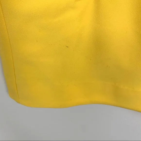 NBD Venice Blvd V-Neck Twist Wrap Knot Mini Dress Yellow XS