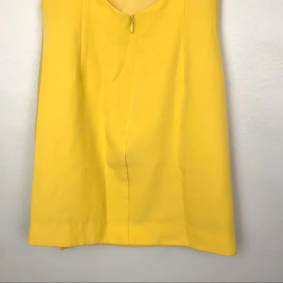 NBD Venice Blvd V-Neck Twist Wrap Knot Mini Dress Yellow XS