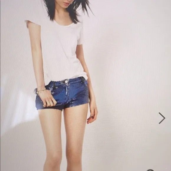 Neiman Marcus Brand  IRO Sequin Shorts Blue Fun!