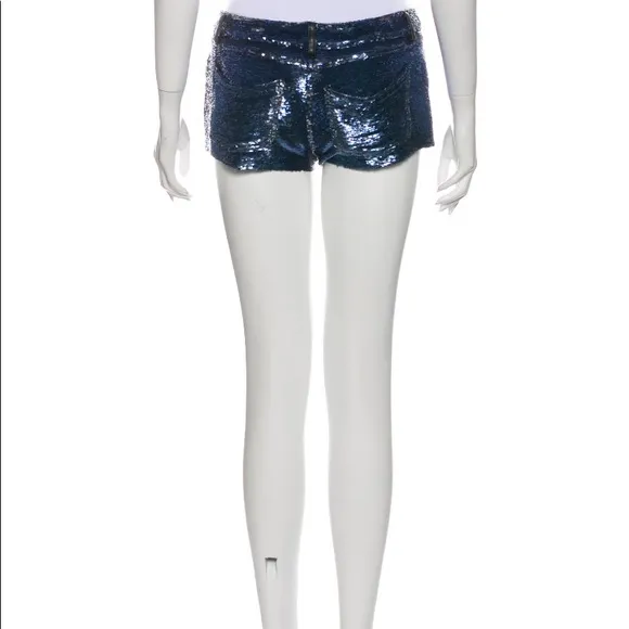 Neiman Marcus Brand  IRO Sequin Shorts Blue Fun!