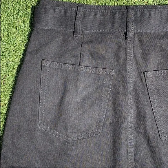 New Free People Black Denim Belted Skirt