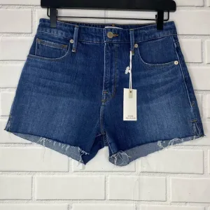 New Good American Cutoff High Waist Denim Shorts size 26