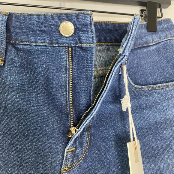 New Good American Cutoff High Waist Denim Shorts size 26