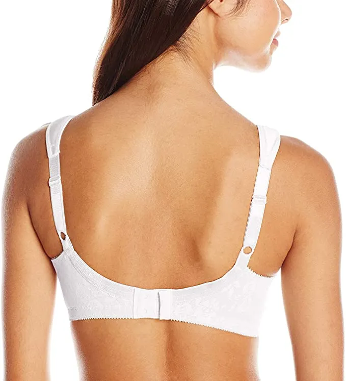 New Playtex Women's 18 Hour Seamless Comfort-Flex Wire-Free Bra, White! Sz 46D!