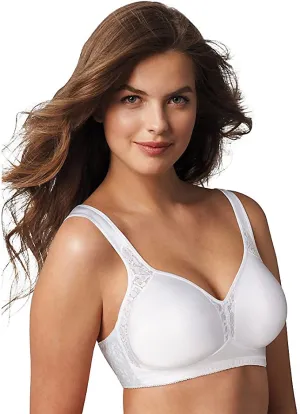 New Playtex Women's 18 Hour Seamless Comfort-Flex Wire-Free Bra, White! Sz 46D!