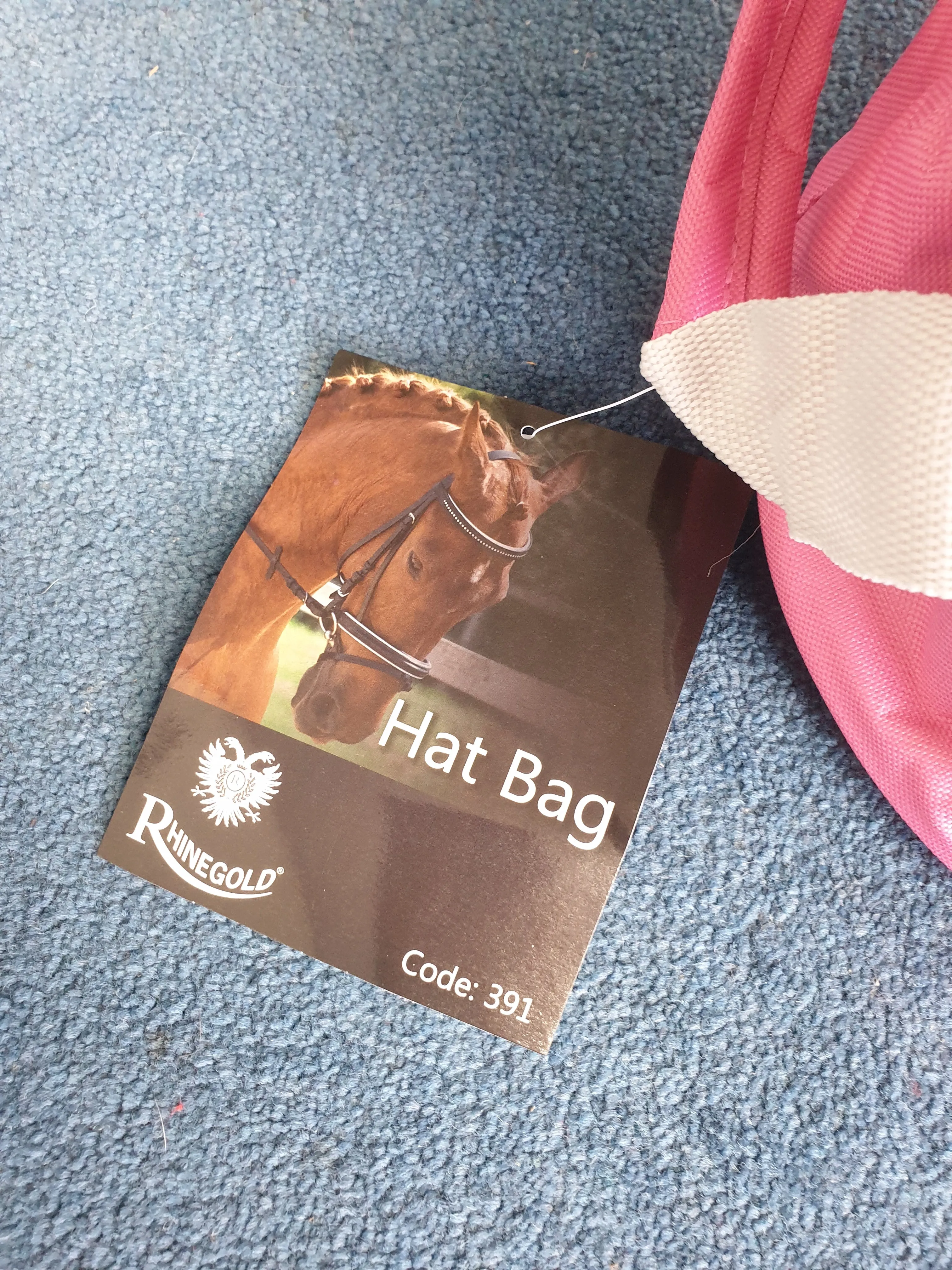 NEW Rhinegold hat bag one size pink
