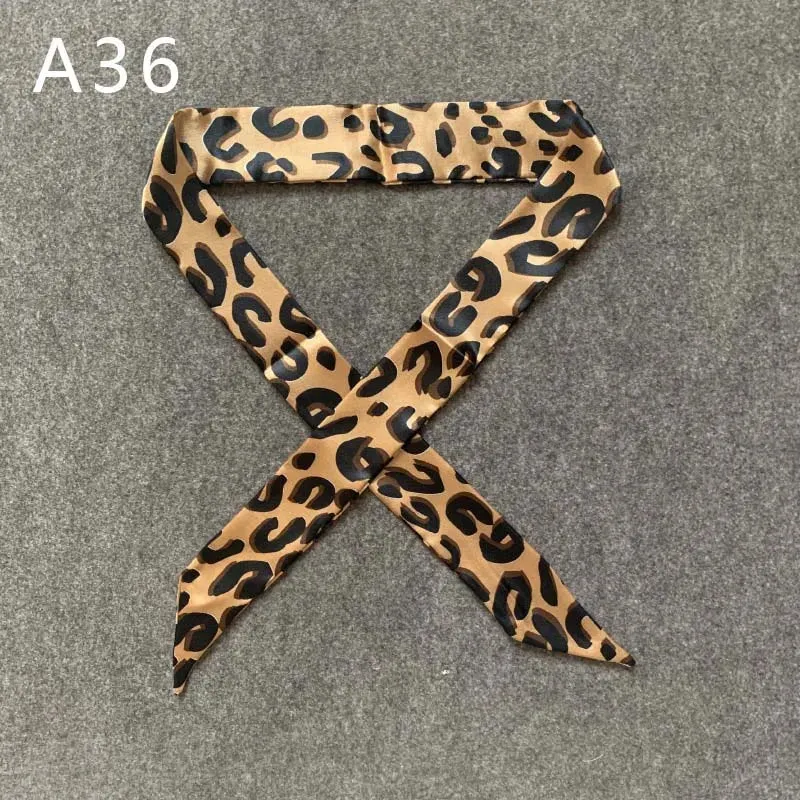 New Silk Small Women Fashion Scarf Hair Bags Handle Decoration Tie Multifunction Hand Ribbon Scarf