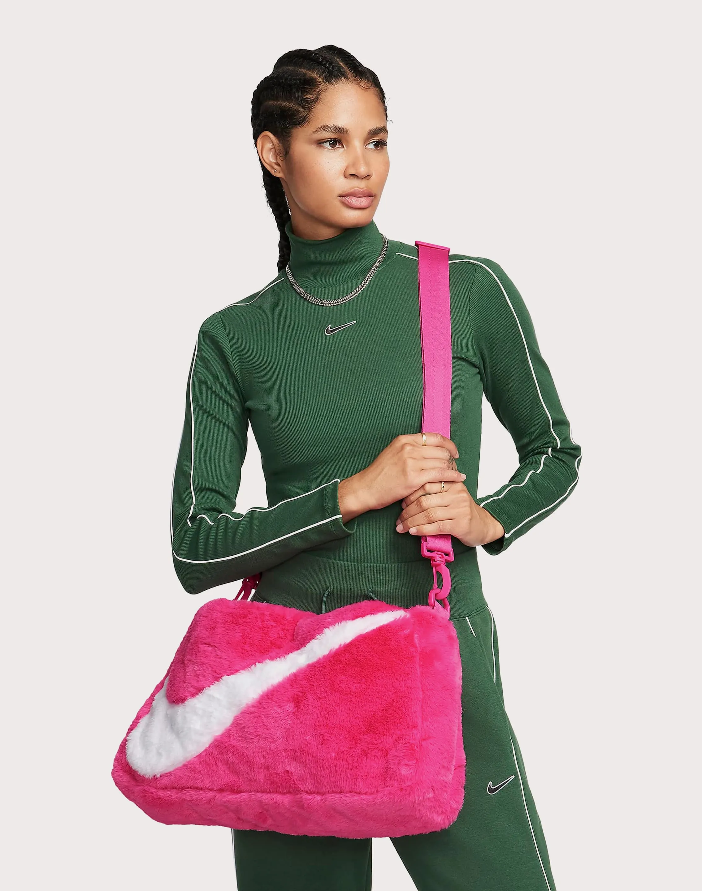 Nike Faux Fur Tote Bag