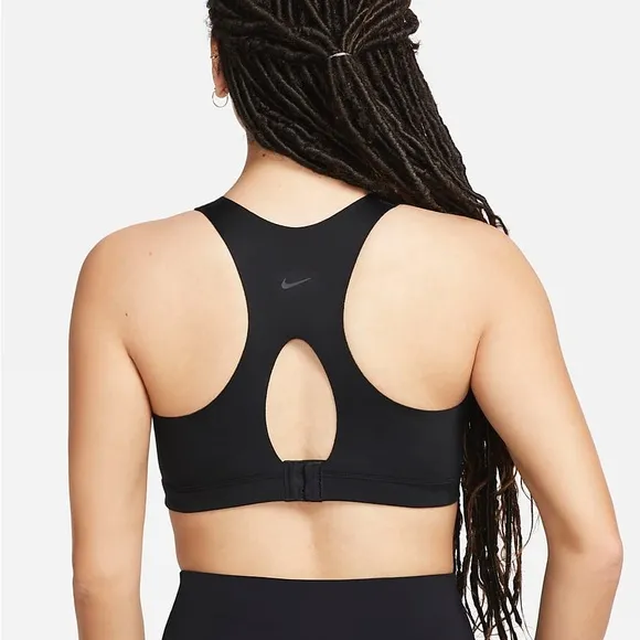 Nike Women' s Alpha Front Zip High Support Sports Bra NWT Black NWT
