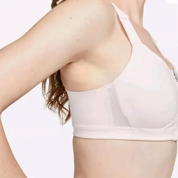 Nike Women's Dri-FIT Alpha High Support Padded Zip Front Sports Bra Small (A-C)