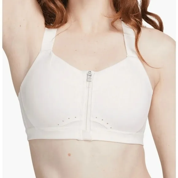 Nike Women's Dri-FIT Alpha High Support Padded Zip Front Sports Bra Small (A-C)