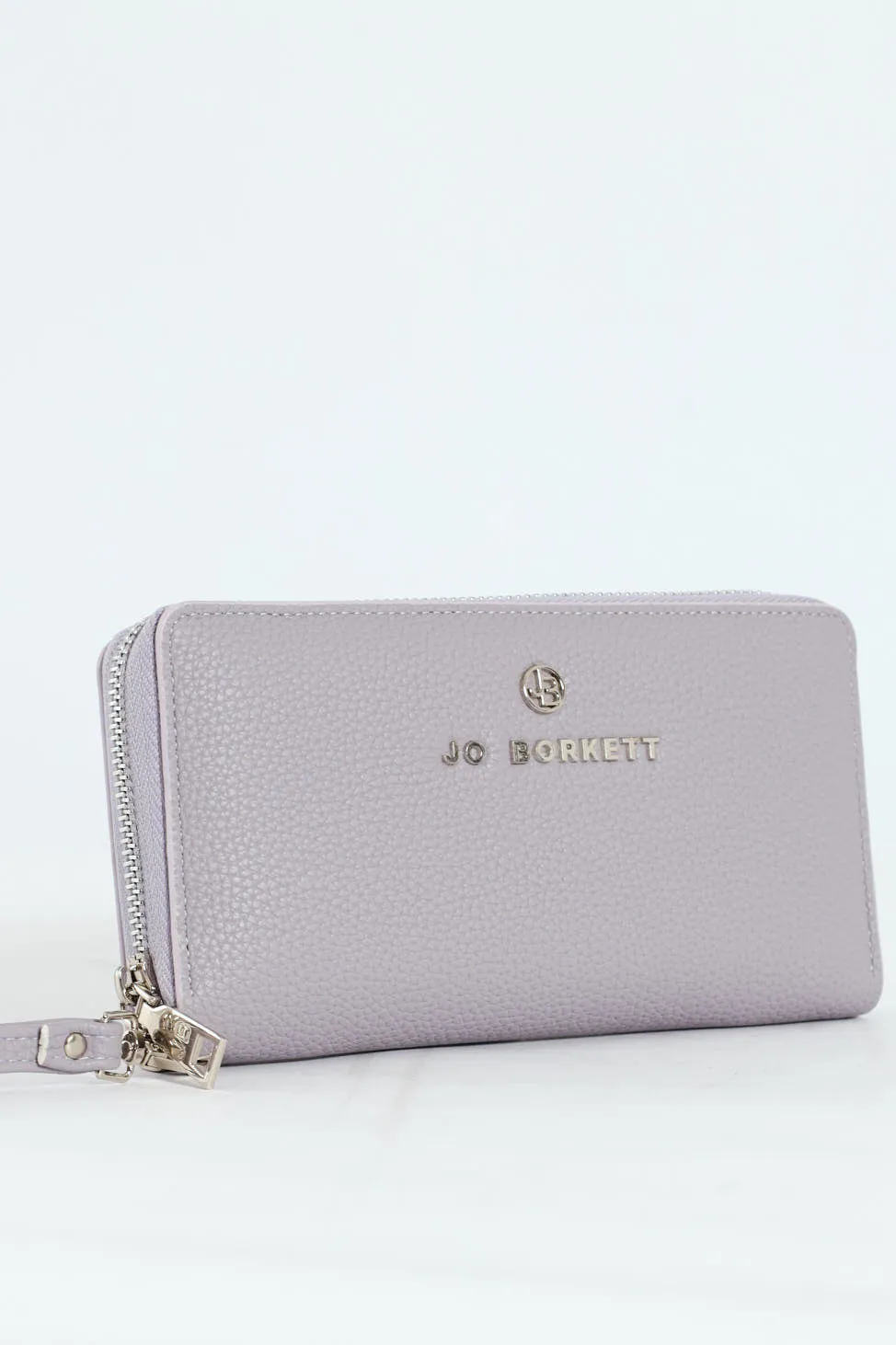 Nikki Pebble Zip Around Purse With Hand Strap - Lilac