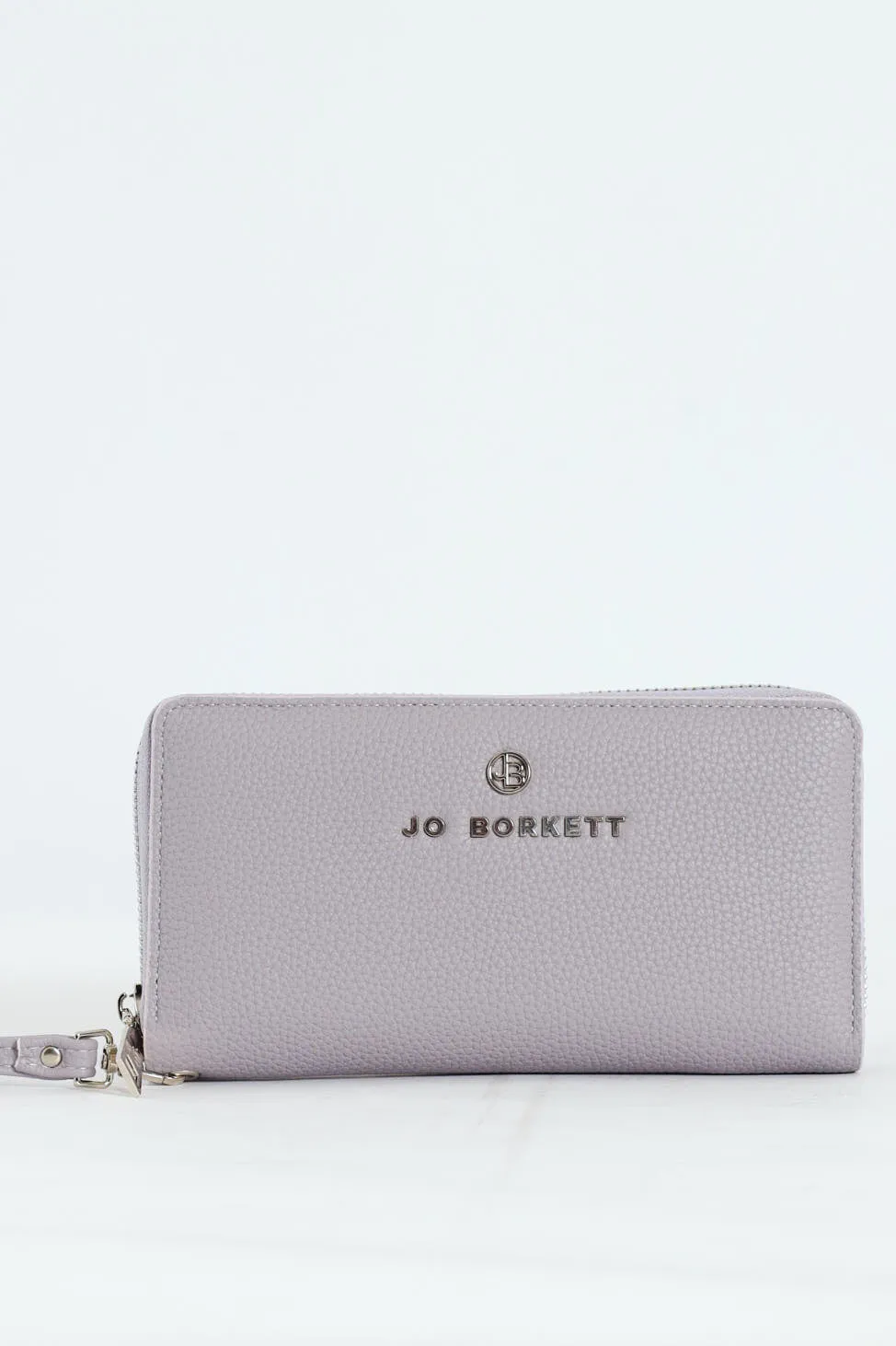 Nikki Pebble Zip Around Purse With Hand Strap - Lilac