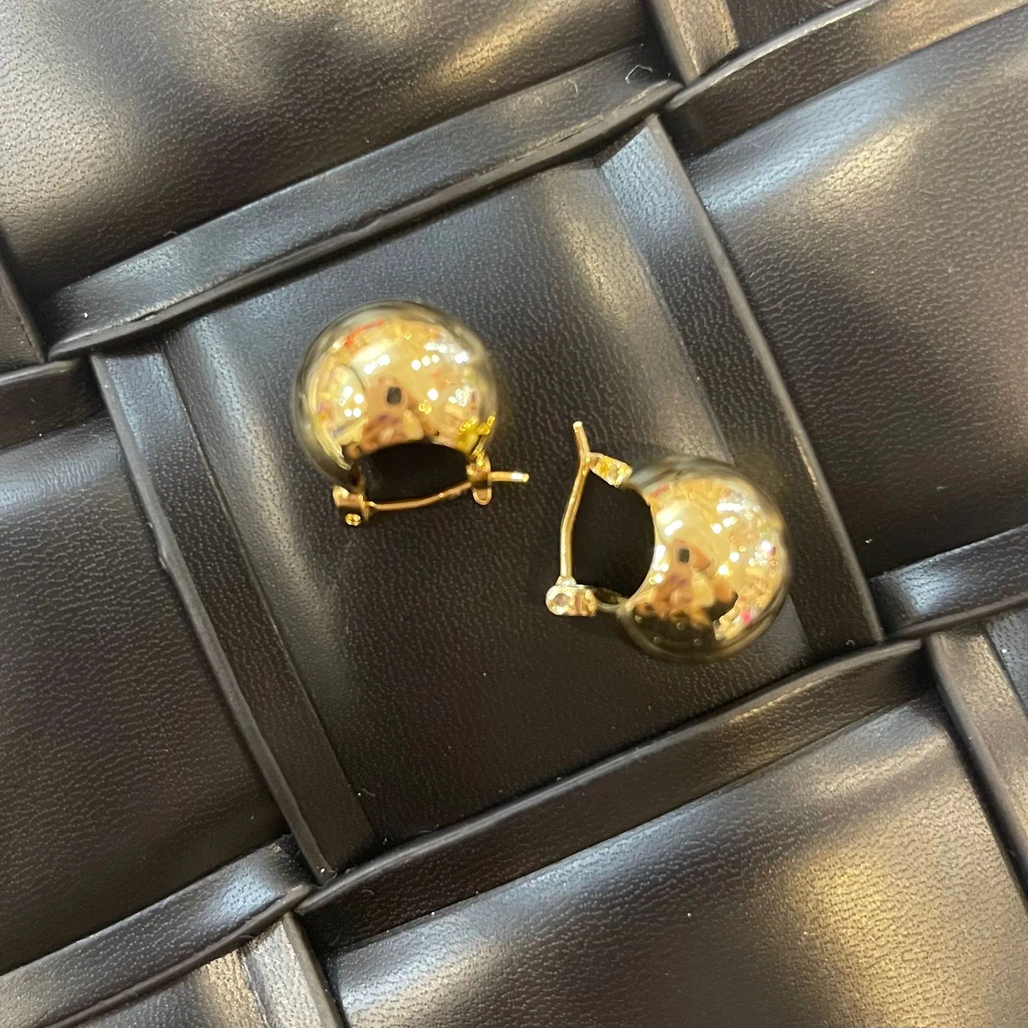 Nova Cup Gold Earrings