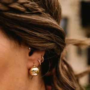 Nova Cup Gold Earrings