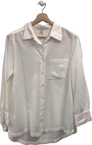 Nudea White Organic Cotton Shirt UK XS