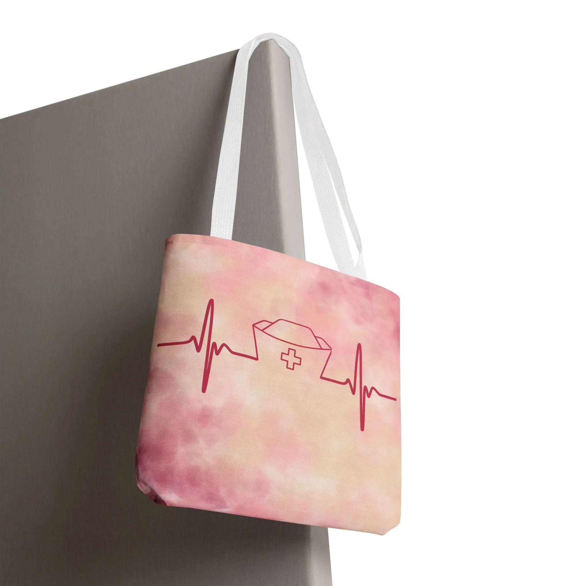 Nurse Heartbeat Tote Bag (AOP)