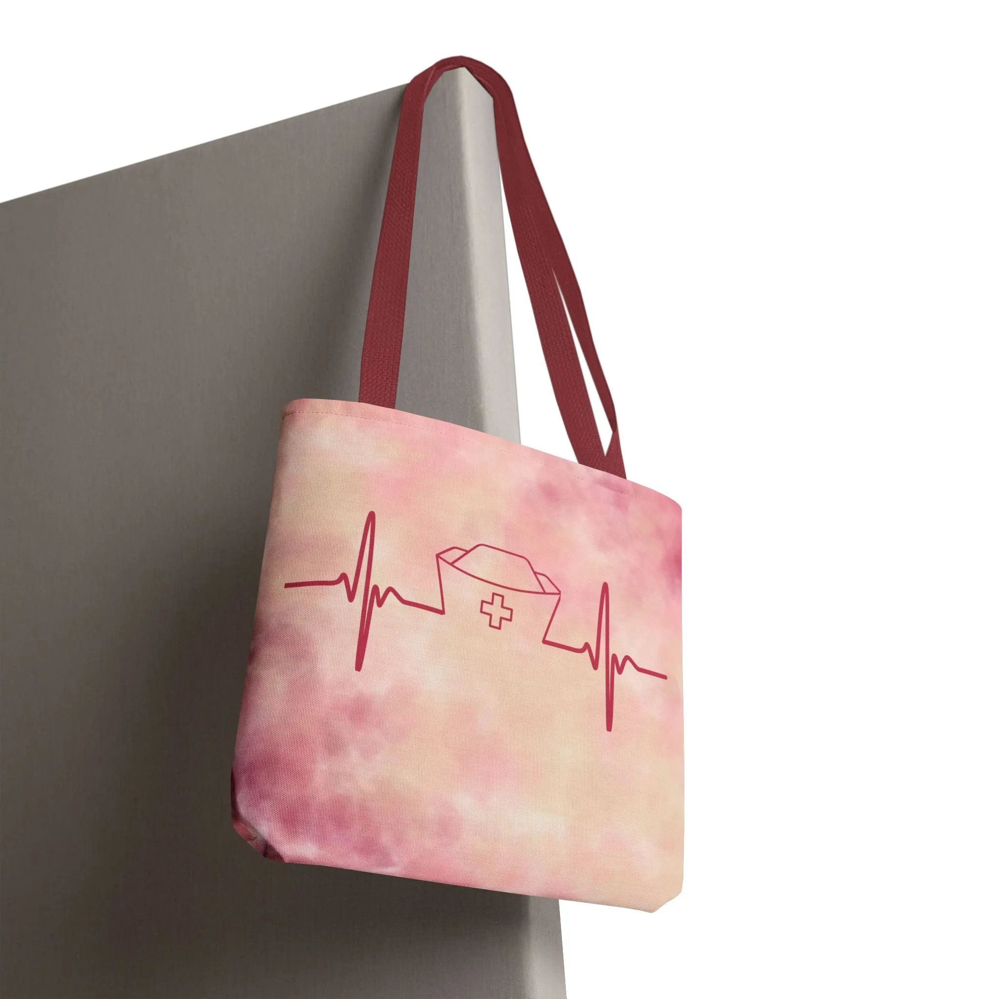 Nurse Heartbeat Tote Bag (AOP)