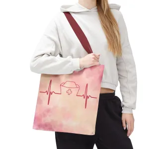 Nurse Heartbeat Tote Bag (AOP)