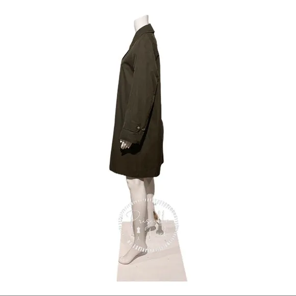 NWT BURBERRY Collegiate Stripe Gabardine Coat